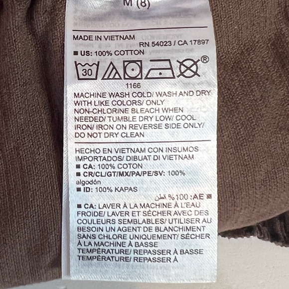 Old Navy Girls Size‎ Medium/8 High-Waisted A-Line Brown Cheetah Corduroy Skirt - Picture 2 of 9